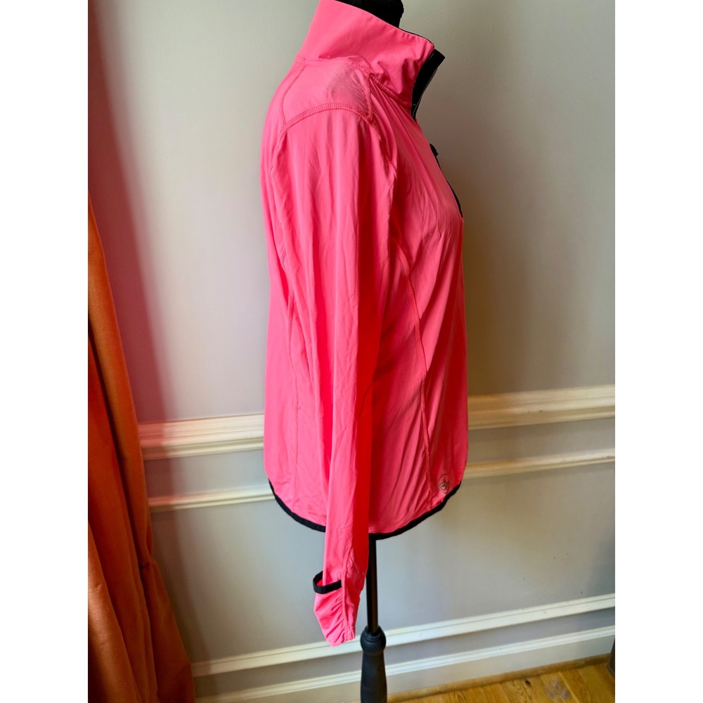 Lauren Ralph Lauren Performance Quarter Zip Pullover Pink Athletic Top XL - Picture 6 of 12
